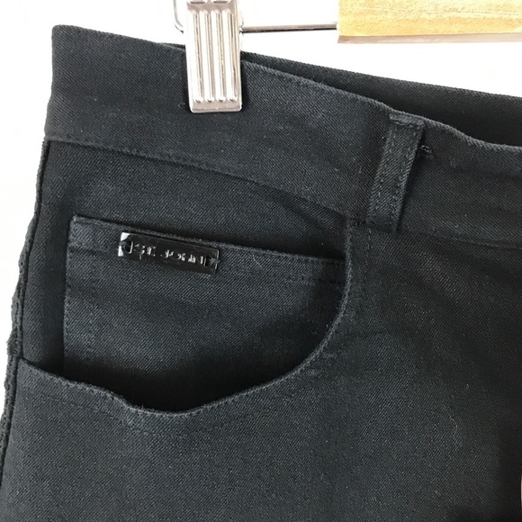 St. John Sport Black Pants With Sequin Tuxedo Stripe Size 10 - Picture 6 of 10